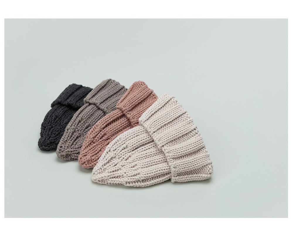 Happy Prince 韓國製 Sand親子款針織嬰兒童短毛帽