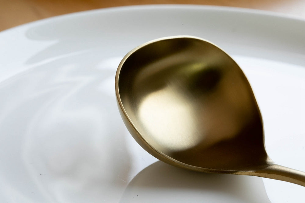 KOTI 日安生活 日式霧面磨砂感304不鏽鋼餐具深湯勺