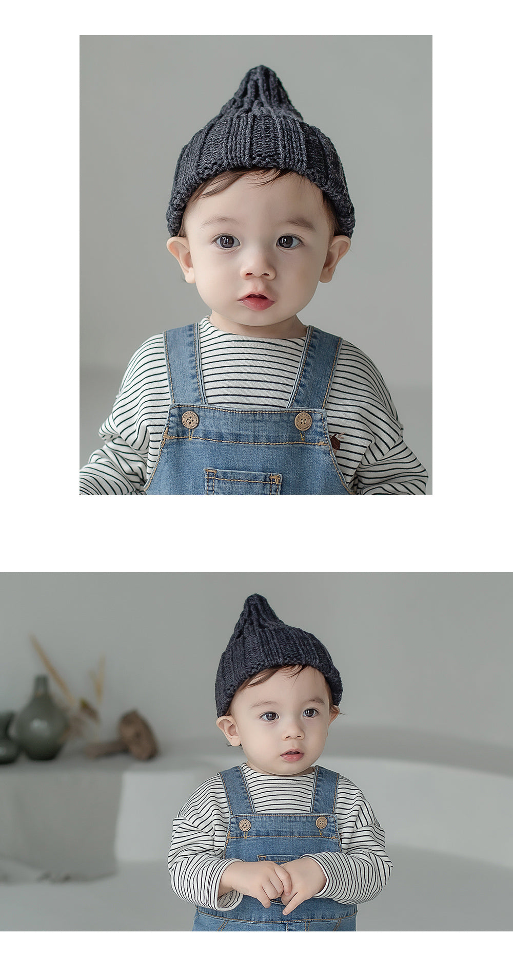 Happy Prince 韓國製 Sand親子款針織嬰兒童短毛帽