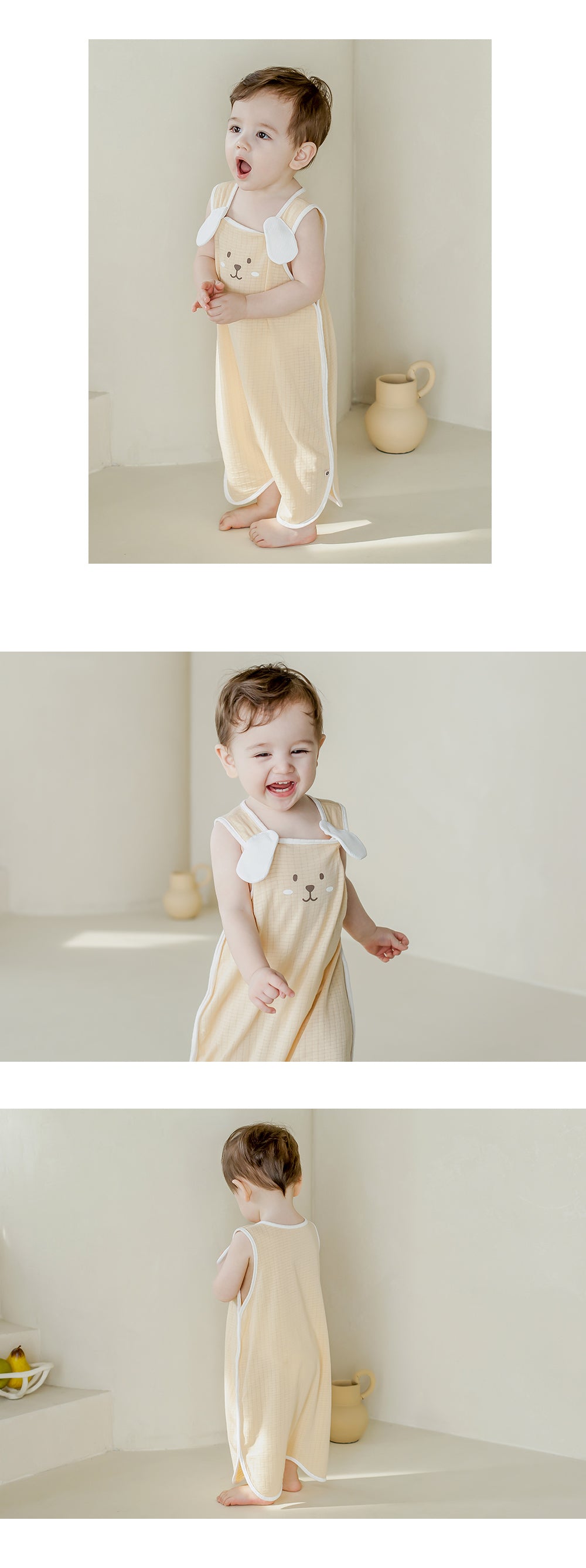 Happy Prince 韓國製 Roba竹纖維透氣排汗嬰兒童防踢背心