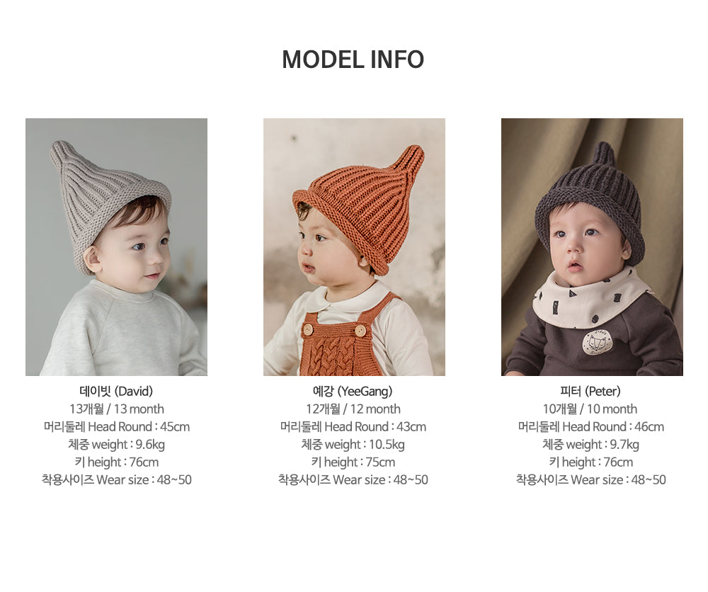 Happy Prince 韓國製 New totori針織嬰兒童毛帽