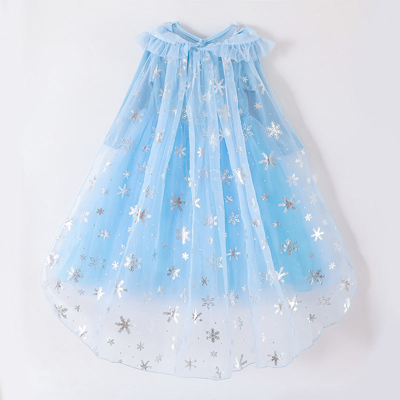 Kori Deer可莉鹿 女童萬聖節變裝派對造型服裝公主服-多款-長袖-冰雪艾莎亮片(禮服造型攝影寫真)